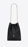 Jamie 4.3 Pochon Black Lambskin Drawstring Bucket Bag |781666 AAB32 1000
