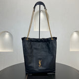 Jamie 4.3 Pochon Black Lambskin Drawstring Bucket Bag |781666 AAB32 1000