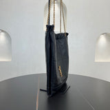 Jamie 4.3 Pochon Black Lambskin Drawstring Bucket Bag |781666 AAB32 1000