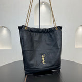 Jamie 4.3 Pochon Black Lambskin Drawstring Bucket Bag |781666 AAB32 1000