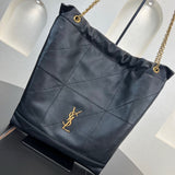 Jamie 4.3 Pochon Black Lambskin Drawstring Bucket Bag |781666 AAB32 1000