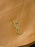 Jamie 4.3 Pochon Caramel-Colored Lambskin Drawstring Bucket Bag |809824AAB322186