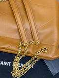 Jamie 4.3 Pochon Caramel-Colored Lambskin Drawstring Bucket Bag |809824AAB322186