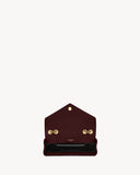 Loulou Series Large  Deep Burgundy Lambskin Shoulder Bag |803541AAEAX6197