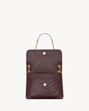 Niki Medium Burgundy Vintage Leather Shoulder Bag |633184 0EN07 6195