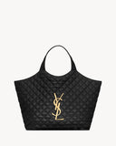 ICARE Black Quilted Lambskin Extra-Large Tote Bag 698651 AAANG 1000