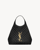 ICARE Black Quilted Lambskin Extra-Large Tote Bag 698651 AAANG 1000
