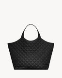 ICARE Black Quilted Lambskin Extra-Large Tote Bag 698651 AAANG 1000