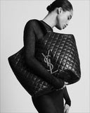 ICARE Black Quilted Lambskin Extra-Large Tote Bag 698651 AAANG 1000