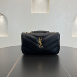 Loulou Small Black Quilted Lambskin Handbag |801437AAEAX1000