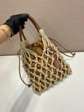 2026 Brown Medium-Sized Cotton Macramé Woven Bag 1BC111_2DI2_F04HU_V_OOR