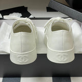 Women's White Printed Lambskin Sneakers G46368 B19815 NAFDD