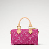 2026 Fuchsia Monogram Denim Mini Pillow Bag M27603