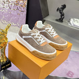 Men's Tilted Sneakers Brown Suede Calfskin |1AJTHN