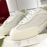 Women's G75 Series Sneakers in Off-White Leather 795430 AAEFI 9110
