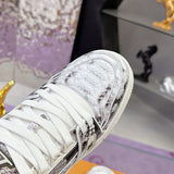 Men's Trainer Series Python-Print Sneakers |1ADF5C