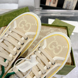 Men's Tennis 1977 Cream/Original GG Canvas Low-Top Sneakers | 606111 GZO30 9361