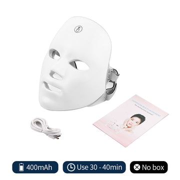 LED Face Mask Light Therapy – 7 Colors for Radiant Skin at Home