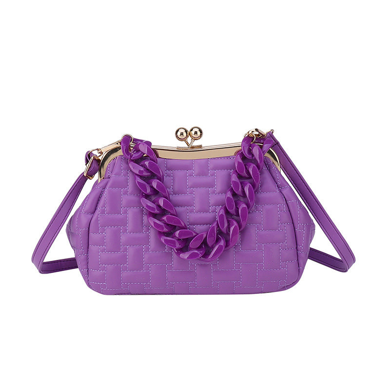 Small Design Pleated Single Shoulder Messenger Bag For Women