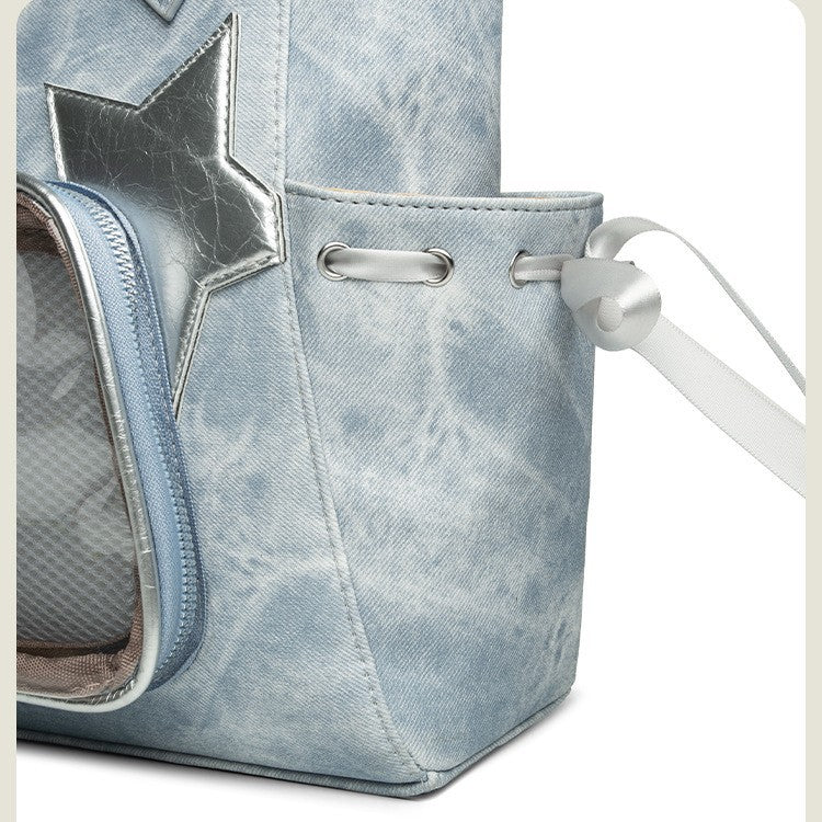 Niche Sweet Transparent Japanese Tote Bag For Women